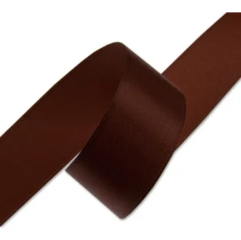 Stuha Stuha saténová 40 mm - tmavě hnědá - 1m