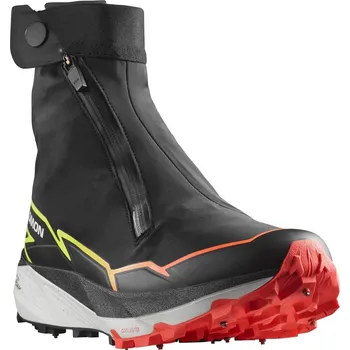 Dámská treková obuv Salomon Winter Cross Spike L47307300 - black/neon flame/safety yellow 46 2/3