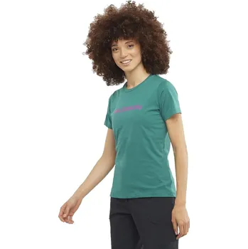 Dámské tričko Salomon Outlife Big Logo W LC1953900 - pacific/sparkling grape S