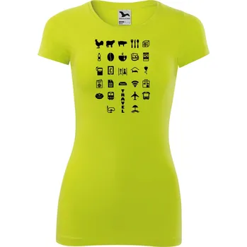 DOBRÝ TRIKO Dámské tričko Travel Velikost: XS, Barva: Limetková