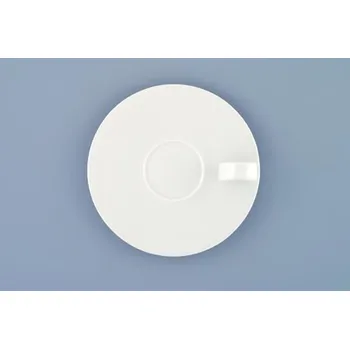 Stolování Podšálek espresso Bohemia White, 10 cm, design prof. arch. Jiří Pelcl, bílý porcelán Dubí