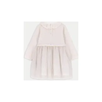 Dámské šaty Coccodrillo Úpletové šaty ZC4129402EBG Écru Regular Fit 80