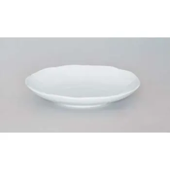 Sada nádobí Podšálek porcelán bílý bujón, 17,5 cm Český porcelán Dubí