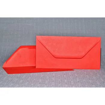 Obálka Obálka barevná DL 220 x 110 mm- červená
