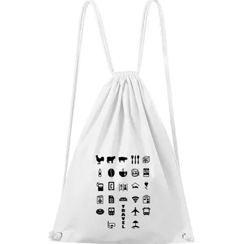 Městský batoh DOBRÝ TRIKO Bavlněný batoh Travel Barva: Bílá