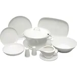 jídelní souprava Tom bílý porcelán Thun a.s. 6 osob 25 dílů český porcelán Nová Role