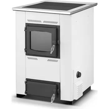 Krbová kamna 2energy Kuchyně Temy 3 v 1, bílá, 25 kW, Termomont | TM-ES25-WHITE