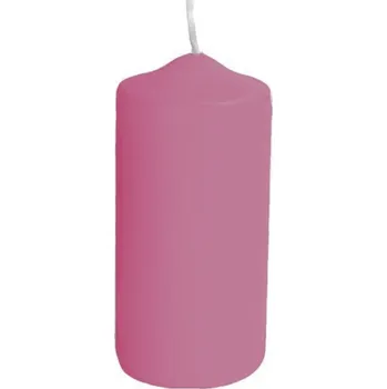 Svíčka LIMA svíčka válcová 5x10 cm - STARORŮŽOVÁ