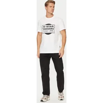 Pánské tričko G-Star Raw T-Shirt Originals D25443-8415 Bílá Regular Fit M