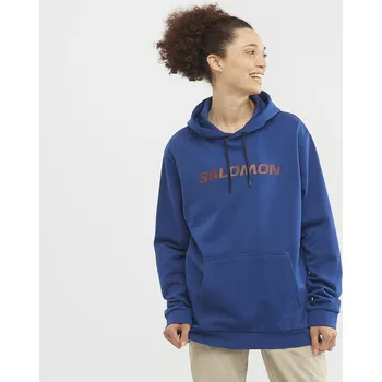 Pánská mikina Salomon Outlife Logo Winter Hoody U LC1970100 - navy peony/madder brown XS