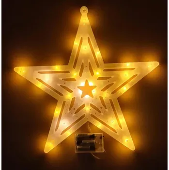 Vánoční světelná dekorace Foxter XT2253 hvězda 40 cm teplá bílá