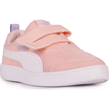 Dívčí obuv Puma Courtflex V2 Mesh V PS J 37175813 - rose dust/puma white/vivid violet 28,5