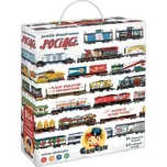 CzuCzu Oboustranné puzzle Vlaky 54 dílků