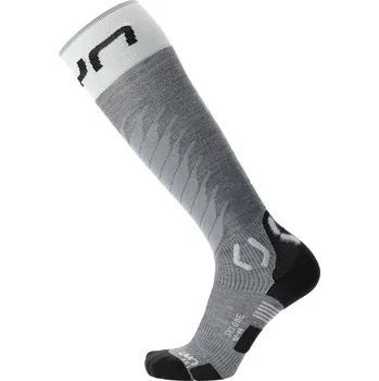 Dámské termo ponožky UYN WOMAN SKI ONE MERINO SOCKS GREY MELANGE/WHITE Velikost podkolenek: 41-42