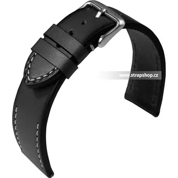 Řemínek na hodinky Řemínek k hodinkám EULIT Woodstock černá (10) 20 mm