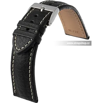 Řemínek na hodinky Řemínek k hodinkám EULUX Imperator černá / bílá (01) 24 mm
