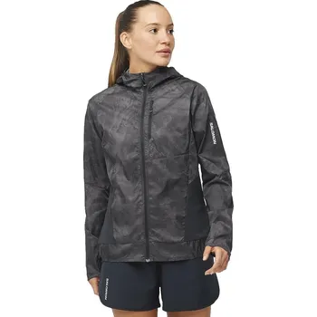 Dámská větrovka Salomon Bonatti Cross FZ Hoodie W LC2040200 - periscope/ao/deep black L