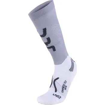Pánské ponožky UYN Run Compression Fly - bílá/šedá 45/47