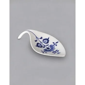 Chňapka Cibulák Miska na odkládání čajového sáčku lísteček 12,4 cm originální cibulákový porcelán Dubí, cibulový vzor