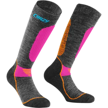 Dámské termo ponožky CRAZY WOOL SOCKS WOMAN POP Velikost podkolenek: 35-38