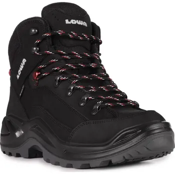 Pánská treková obuv Lowa Renegade GTX Mid M 3109459913 - black/ruby red 46