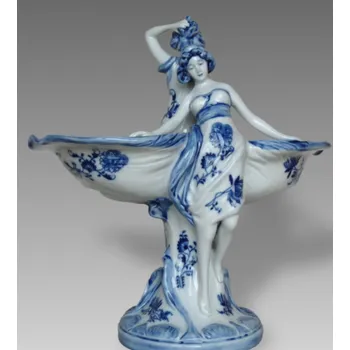 Jednorázové nádobí cibulák dívky s mušlemi 33 cm originální český porcelán Dubí Dux 2.jakost