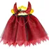 Karnevalový kostým Rappa 231276 dětský kostým čertice tutu sukně s čelenkou 3-7 let