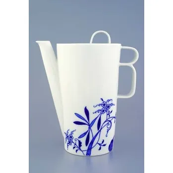 Konvice káva - Bohemia Cobalt s víčkem malým - design prof. arch. Jiří Pelcl, cibulový porcelán Dubí