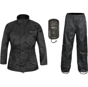 Moto kombinéza bunda a kalhoty LOW, NOX/4SQUARE (černá, reflexní prvky, vel. S)