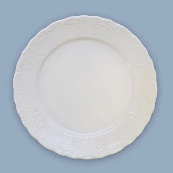 Talíř Talíř mělký porcelánový bílý Opera 24 cm Český porcelán Dubí