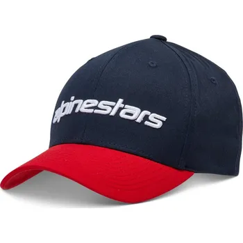 Pokrývka hlavy kšiltovka LINEAR, ALPINESTARS (červená/modrá/bílá, vel. S/M)