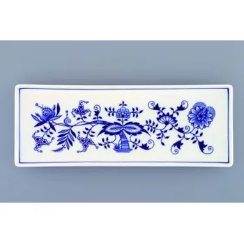 Jednorázové nádobí Cibulák miska na ryby plochá 27,4 cm originální cibulákový porcelán Dubí 2.jakost