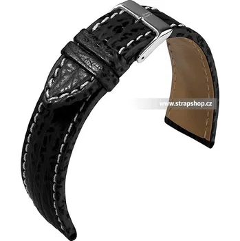 Řemínek na hodinky Řemínek k hodinkám BARINGTON Shark černá (10) 18 mm