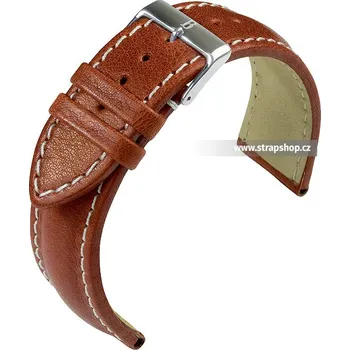 Řemínek na hodinky Řemínek k hodinkám BARINGTON Chronomaster zlatohnědá (25) 18 mm