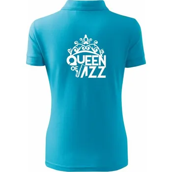Queen of Jazz - Polokošile dámská Pique Polo - L ( Světlý tyrkys )