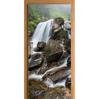 Fototapeta NÁLEPKA NA DVEŘE SAMOLEPICÍ exotický vodopád