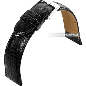 Řemínek na hodinky Řemínek k hodinkám EULIT Teju Look černá (10) 22 mm pánský