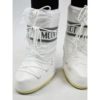 Sjezdové boty MOON BOOT JUNIOR ICON NYLON WHITE Velikost obuvi: 27/30