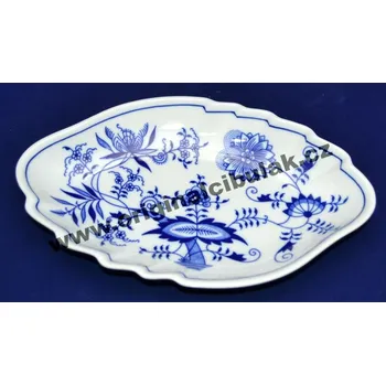 Cibulák mísa dvojlist 24 cm originální cibulákový porcelán Dubí, cibulový vzor,