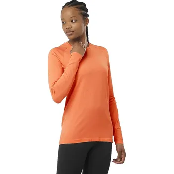 Dámské tričko Salomon Sense Aero Seamless Tee W LC2130700 - burnt ochre L