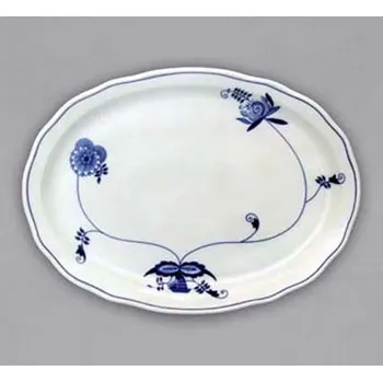 Talíř oválný 34,7 cm ECO cibulák, cibulový porcelán Dubí