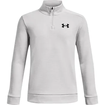 Chlapecká mikina Under UA Armour Fleece 1/4 Zip-GRY 1373559-015 M