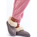 Dámské Papuče S Kožešinou Lanoze Barva: Stříbrná, Velikost: 37