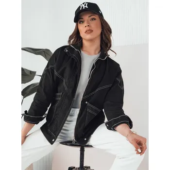 Dámský bomber Dámská bunda džínová BERENICES TY4309 Barva: Černá, Velikost: M