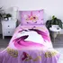 Povlečení Jerry Fabrics Unicorn flowers 140 x 200, 70 x 90 cm zipový uzávěr