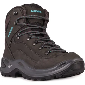 Dámská treková obuv Lowa Renegade GTX Mid W 3209459368 - asphalt/turquoise 38
