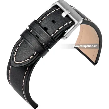 Řemínek na hodinky Řemínek k hodinkám EULIT Zeppelin černá (10) 18 mm