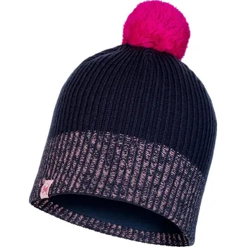 Čepice Knitted a Polar Fleece Hatt Buff J Audny - modrá/růžová uni čepice