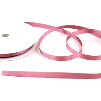 Stuha Saténová stuha - 10 mm - starorůžová -1m