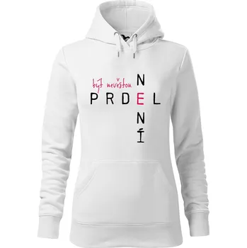 Dámská mikina DOBRÝ TRIKO Dámská mikina s potiskem Být nevěstou Velikost dámské mikiny: L, Barva: Bílá